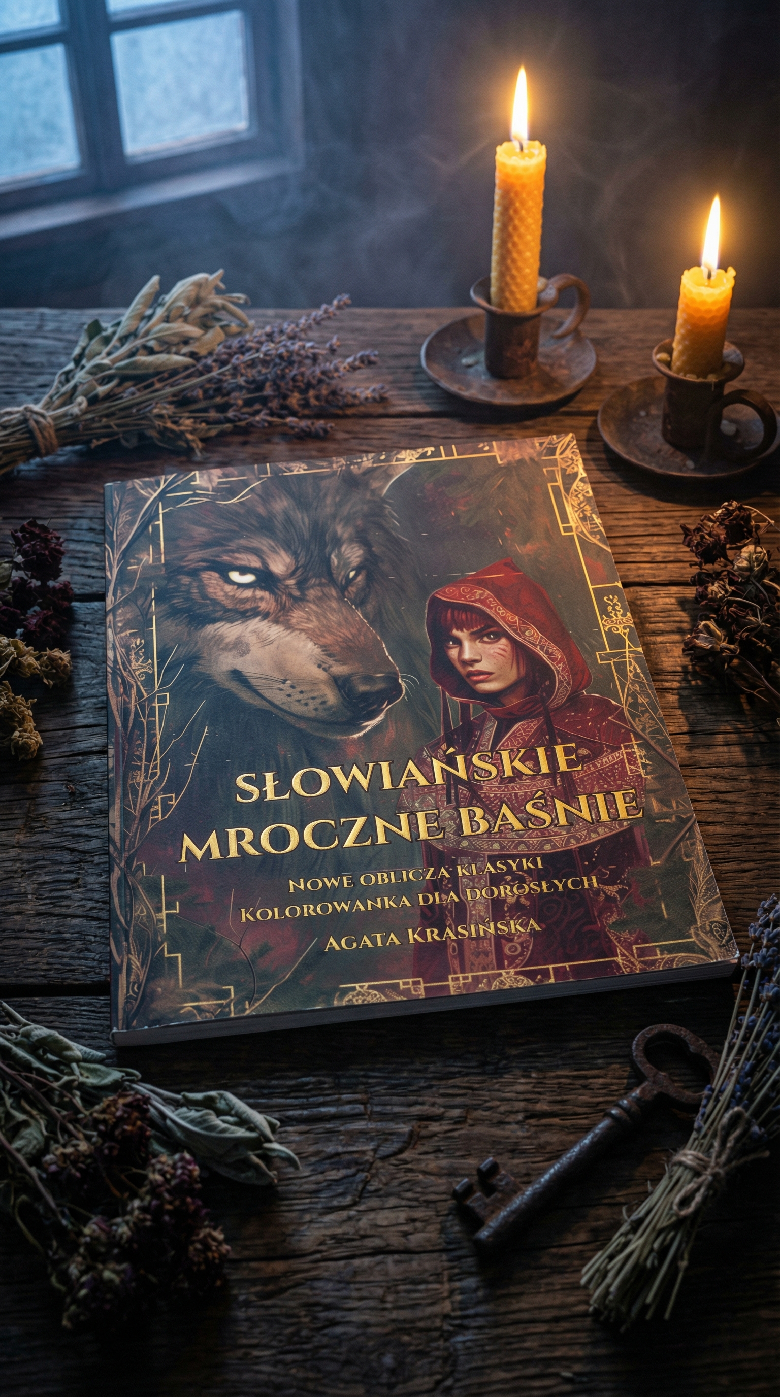 Słowiańskie mroczne baśnie: Nowe oblicza klasyki. Kolorowanka dla dorosłych